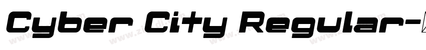 Cyber City Regular字体转换